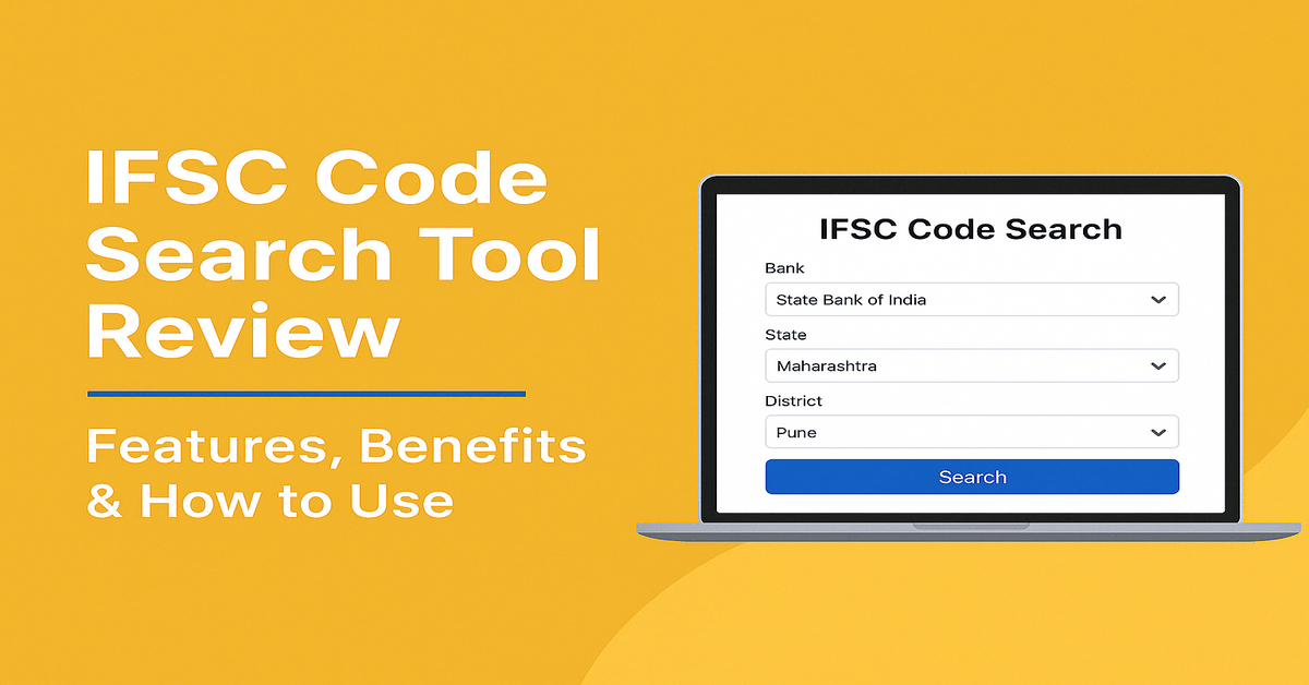 IFSC Code Search Tool Review